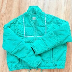 FP Movement by Free People Green Bomber Jacket